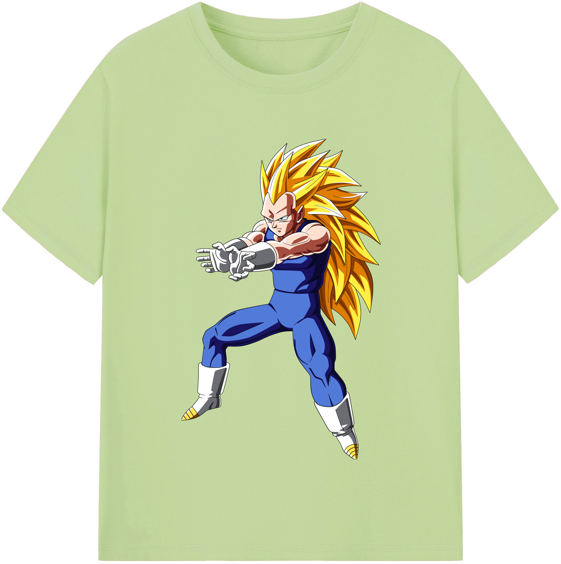 （画像用） ドラゴンボール ベジータ四世（Bejīta Yonsei）DRAGON BALL Vegeta IV 綿100％半袖Tシャツ（フロントプリント）